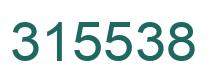 Number 315538 green image