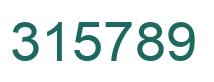 Number 315789 green image