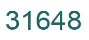 Number 31648 green image