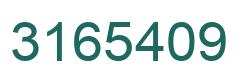 Number 3165409 green image