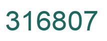 Number 316807 green image