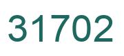Number 31702 green image