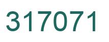 Number 317071 green image