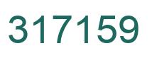 Number 317159 green image