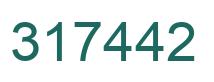 Number 317442 green image