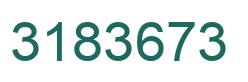 Number 3183673 green image