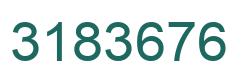 Number 3183676 green image