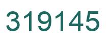 Number 319145 green image