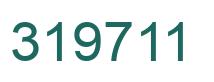 Number 319711 green image