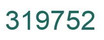 Number 319752 green image