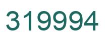 Number 319994 green image