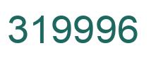 Number 319996 green image