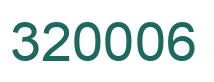 Number 320006 green image
