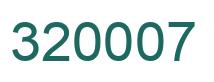 Number 320007 green image