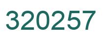 Número 320257 imagen verde