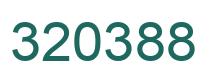 Number 320388 green image