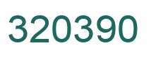 Number 320390 green image
