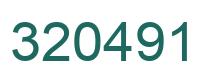 Number 320491 green image