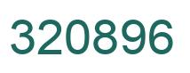Number 320896 green image