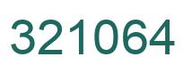 Number 321064 green image