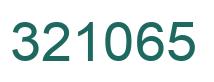 Number 321065 green image