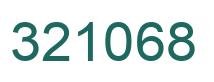 Number 321068 green image