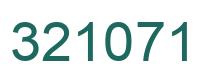 Number 321071 green image