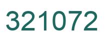 Number 321072 green image
