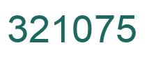 Number 321075 green image
