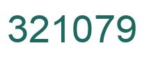 Number 321079 green image