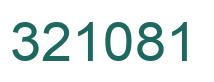 Number 321081 green image