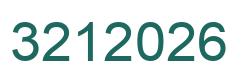 Number 3212026 green image