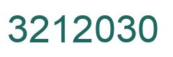 Number 3212030 green image