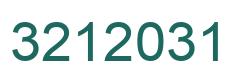 Number 3212031 green image
