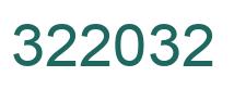 Number 322032 green image