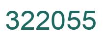 Number 322055 green image
