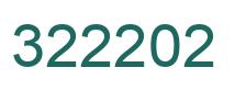 Number 322202 green image