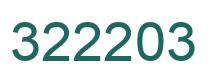 Number 322203 green image