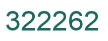 Number 322262 green image