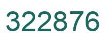 Number 322876 green image