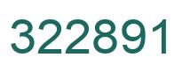 Number 322891 green image