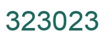 Number 323023 green image