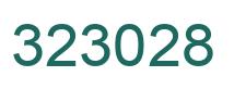 Number 323028 green image
