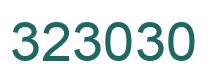 Number 323030 green image