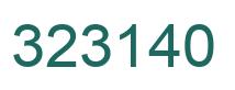 Number 323140 green image