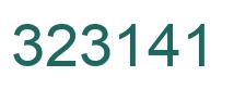 Number 323141 green image