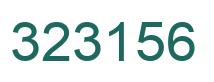 Number 323156 green image