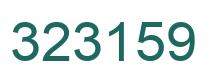 Number 323159 green image