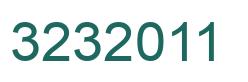 Number 3232011 green image