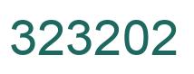 Number 323202 green image